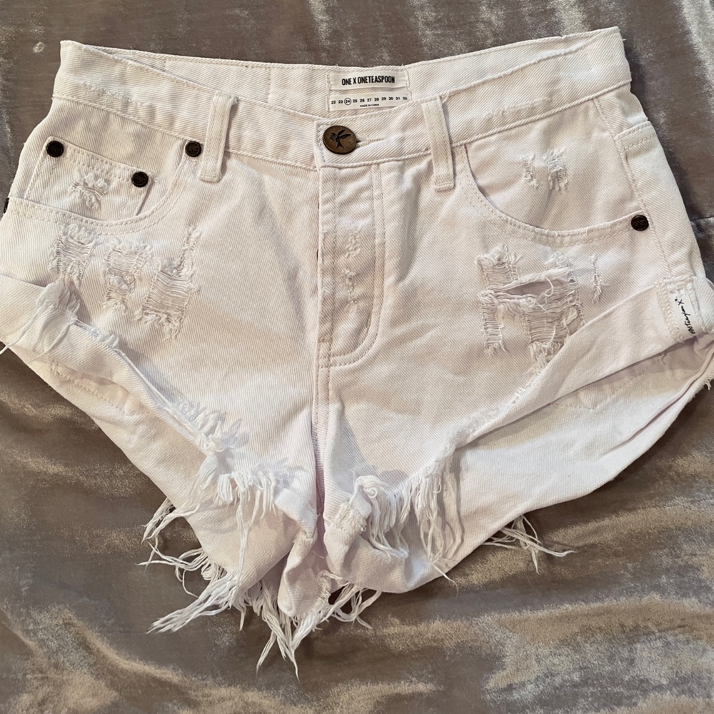 Jean shorts by: One by one teaspoon